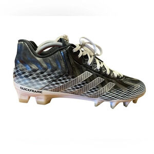 💥HOST PICK💥Adidas Quick Frame Football Cleats Black & White Size  10.5